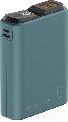 Портативное зарядное устройство Olmio QS-10 10000mAh / 039185 (зеленый)