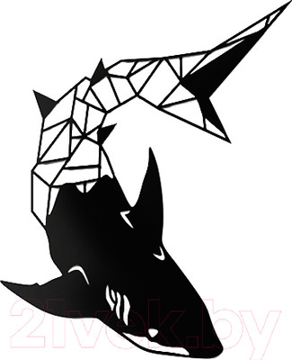 Декор настенный Arthata Акула 60x80-B / 123-1 (черный)