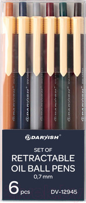 Набор шариковых ручек Darvish DV-12945 (6шт)
