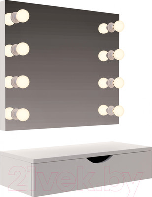 Туалетный столик с зеркалом Мир Мебели SV-32 с подсветкой