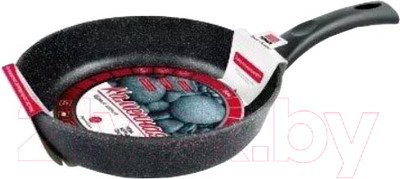 Сковорода Нева Металл Посуда Каменная Черный гранит 18126