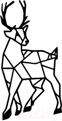 Декор настенный Arthata Горный козел 30x40-B / 135-1 (черный)