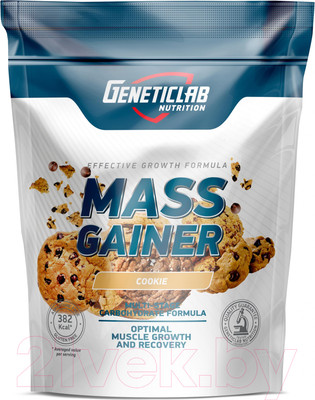 Гейнер Geneticlab Mass Gainer (1000г, печенье)