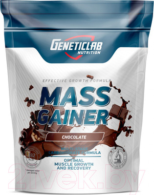 Гейнер Geneticlab Mass Gainer (1000г, шоколад)