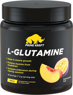 L-глютамин Prime Kraft 200г (персик-маракуйя)