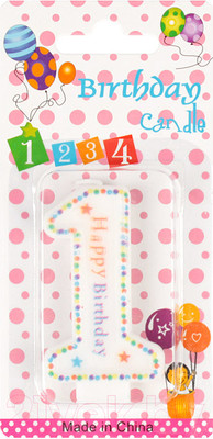 Свеча для торта Darvish Цифра 1 / DV-H-1112 (1)