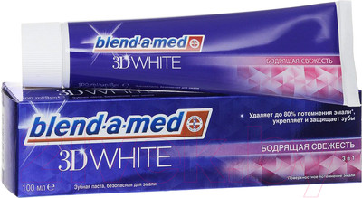 Зубная паста Blend-a-med 3D White бодрящая свежесть (100мл)