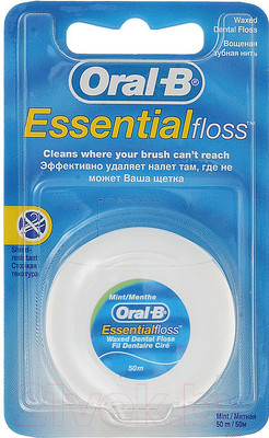 Зубная нить Oral-B Essential Floss мятная (50м)