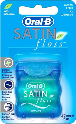 Зубная нить Oral-B Satin Floss (25м)