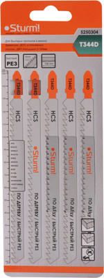 Набор пильных полотен Sturm! S-057345 (5шт)