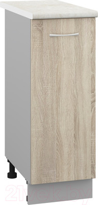 Шкаф-стол кухонный Кортекс-мебель Корнелия Лира НШ30р (дуб сонома/королевский опал)