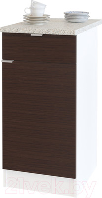 Тумба Сокол-Мебель ТК-04.1 (белый/венге)