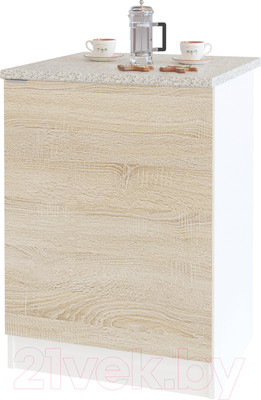 Тумба Сокол-Мебель ТК-06 (белый/дуб сонома)