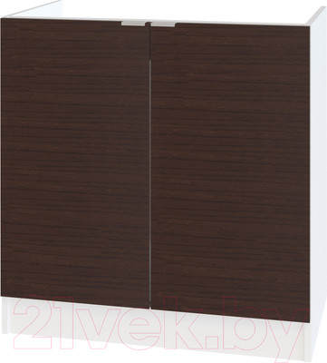 Шкаф под мойку Сокол-Мебель ТК-08 (белый/венге)