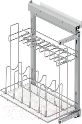 Корзина выкатная Starax S-2880-C (правое крепление, хром)