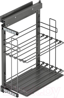 Корзина выдвижная Starax S-2891-A (левое крепление, антрацит)