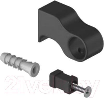 Держатель для рейлинга Starax S-4085-B (черный)