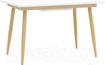 Обеденный стол Stool Group Стокгольм раскладной 120-160x80 / DT-1706-120 (белый)