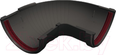 Угол желоба Grand Line Составной ПВХ 90-150 градусов RAL 7024 (графит)