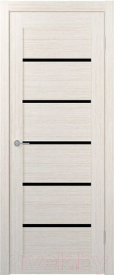 Дверь межкомнатная Stark ST1 ДО 60x200 (бьянко/черный лак)