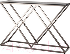 Консольный столик Stool Group Инсигния 115x30 / ECST-026-BG-SK (стекло Smoke/сталь темный хром)