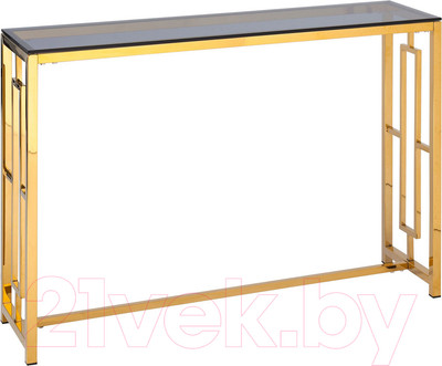 Консольный столик Stool Group Бруклин 115x30 / ECST-013-TG-SK (стекло Smoke/сталь золото)