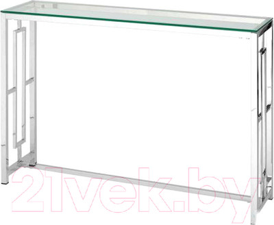 Консольный столик Stool Group Бруклин 115x30 / ECST-013 (прозрачное стекло/сталь серебристый)