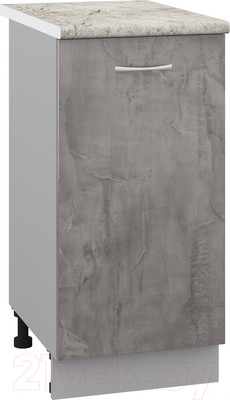 Шкаф-стол кухонный Кортекс-мебель Корнелия Лира НШ40р (оникс/марсель)