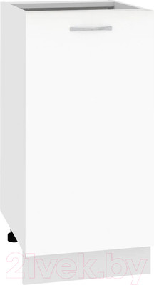 Шкаф-стол кухонный Кортекс-мебель Корнелия Лира НШ40р без столешницы (белый)