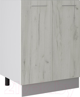 Шкаф под мойку Артём-Мебель 600мм СН-114.21 (ДСП дуб крафт белый)