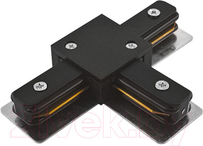 Коннектор для шинопровода JAZZway PTR CT-BL / 5010857 (черный)