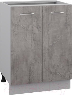 Шкаф-стол кухонный Кортекс-мебель Корнелия Лира НШ60р без столешницы (оникс)