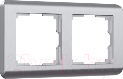 Рамка для выключателей и розеток Werkel W0022106 / a051266 (серебристый)