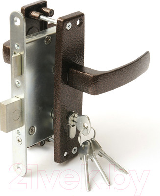 Замок врезной Зенит ЗВ4-3.04 (медь)