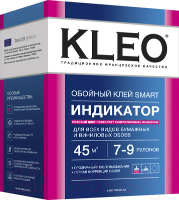 Клей для обоев KLEO Indikator Виниловый (200г+10г)