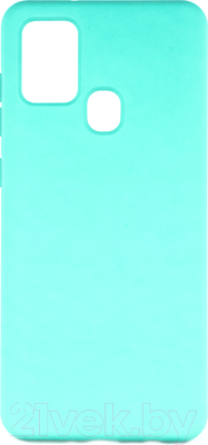 Чехол-накладка Case Cheap Liquid для Galaxy A21s (голубой)