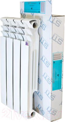 Радиатор алюминиевый STI 500/80 (4 секции)