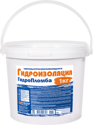 Гидроизоляция цементная Парад ГидроПломба Жесткая Однокомпонентная ГС Ж1 (1кг)
