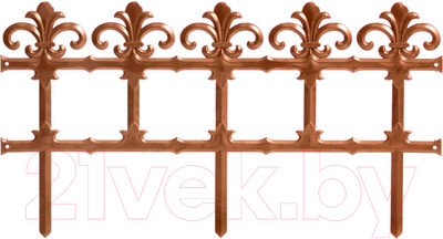 Бордюр садовый Prosperplast Garden Art IPLB-R624 (терракотовый)