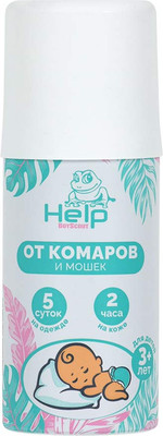 Аэрозоль от насекомых Help Детский от комаров и мошек репеллентный / 80294 (90мл)