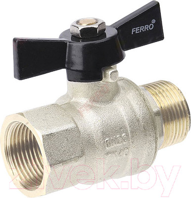 Шаровой кран Ferro Нр-Вр 3/4 KMH21 (ручка бабочка)