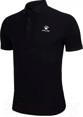 Футболка спортивная Kelme Short Sleeve Polo Shirt / 3891064-000 (S, черный)