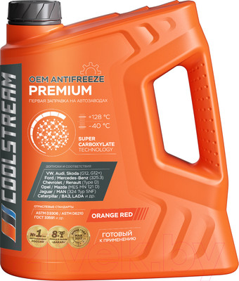 Антифриз CoolStream Premium 40 / CS-010102 (5кг, оранжевый)