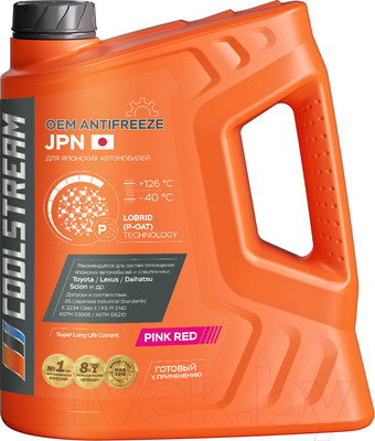 Антифриз CoolStream JPN / CS-011002-RD (5кг, розовый)