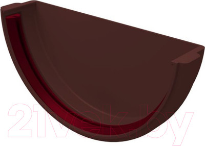 Заглушка желоба Grand Line Универсальная ПВХ RAL 8017 (шоколадный)