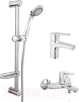 Комплект смесителей Rubineta Uno-10 + Uno-18 + Varianta-Delta / 625025