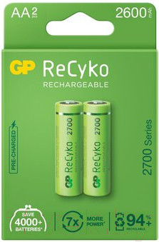 Комплект аккумуляторов GP Batteries 270AAHCE-2EB2 (2шт)