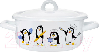 Кастрюля ЭСТЕТ Пингвины / ЭТ-72324