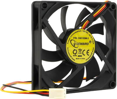 Вентилятор для корпуса Gembird D8015SM-3