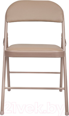 Стул складной Brabix Golf Plus CF-003 Комфорт / 531567 (кожзам бежевый)